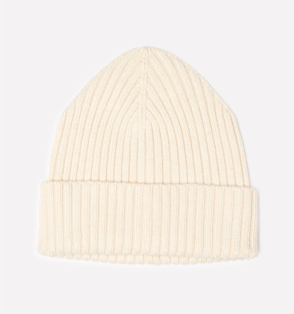 Berretto in maglia beige - cappelli da uomo - Bianco Panna | Sisley image number 1